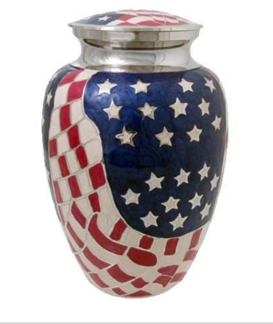 AMERICAN FLAG URN