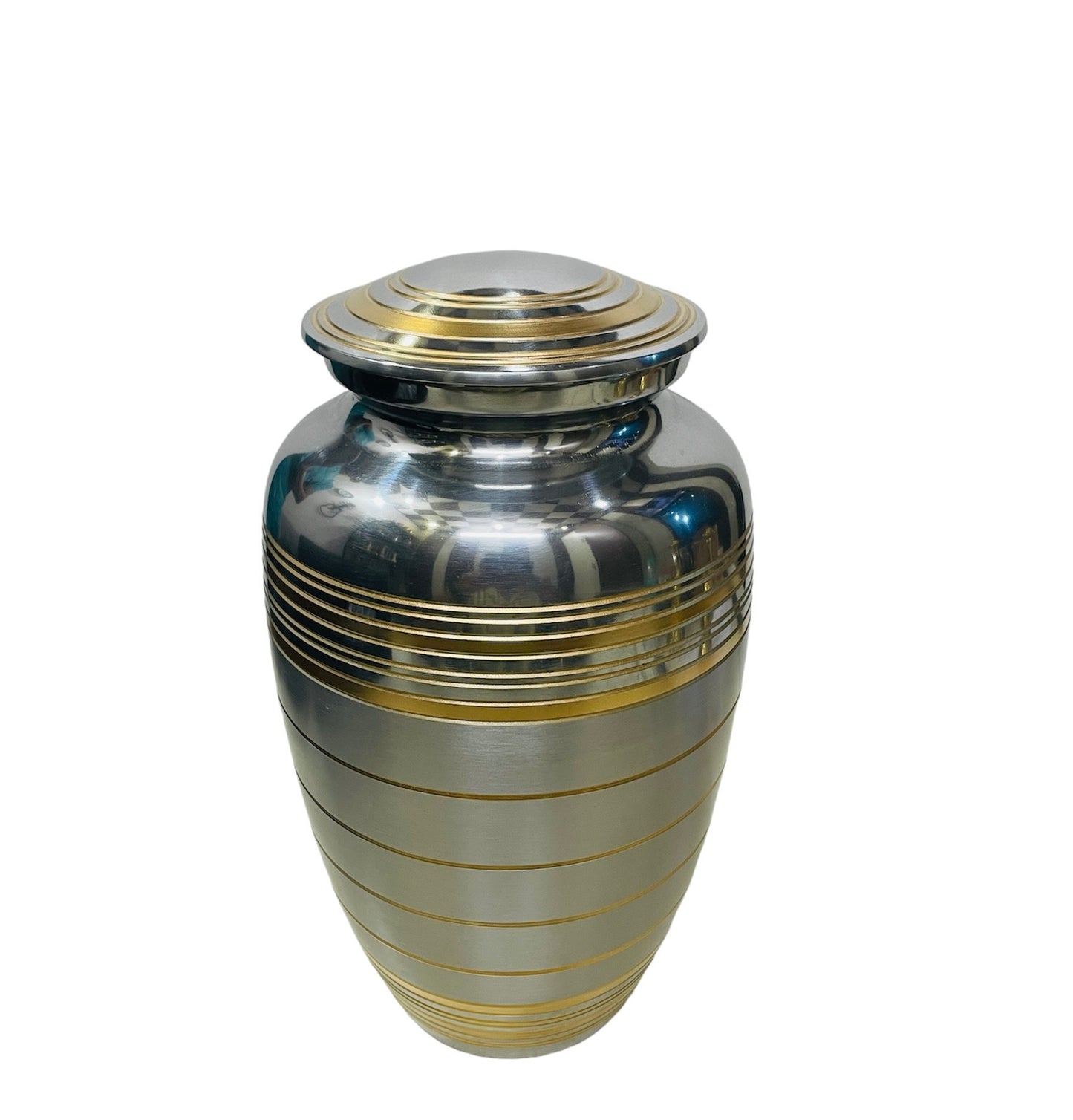 PLATINUM GOLD STRIPES URN