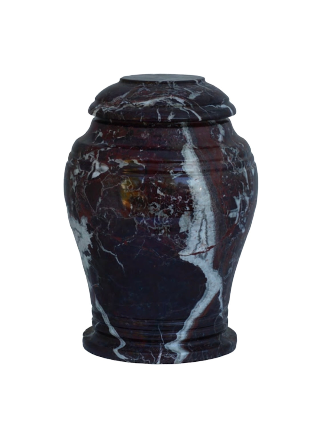 RED ROUND URN