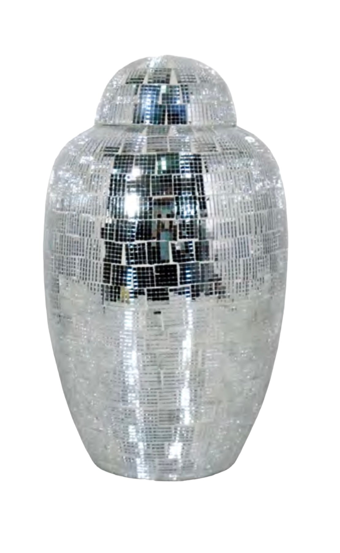 SILVER MOSAIC URN