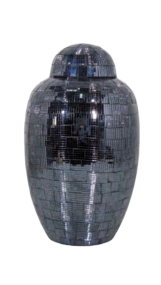 BLACK MOSAIC URN