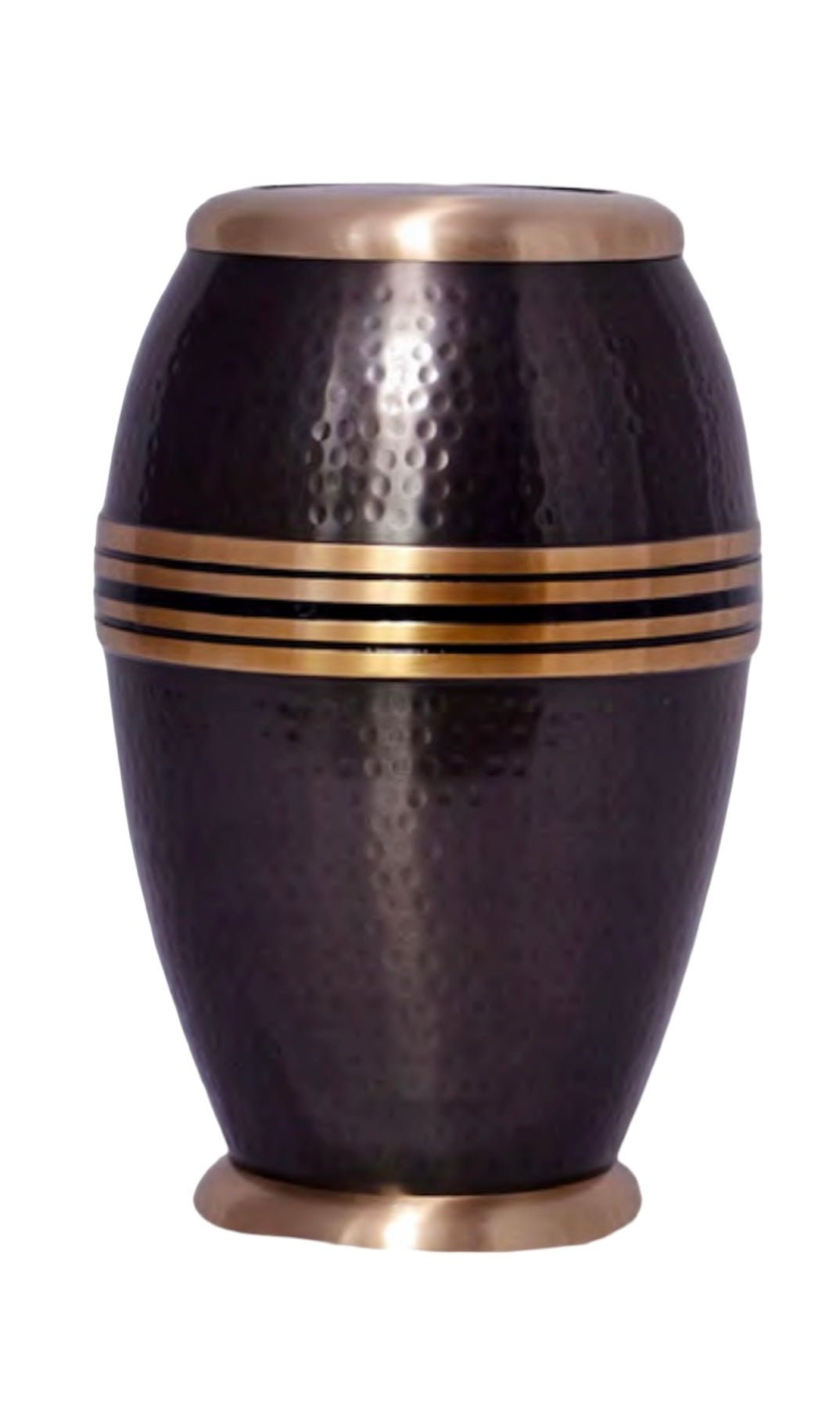 HAMMERED BLACK URN