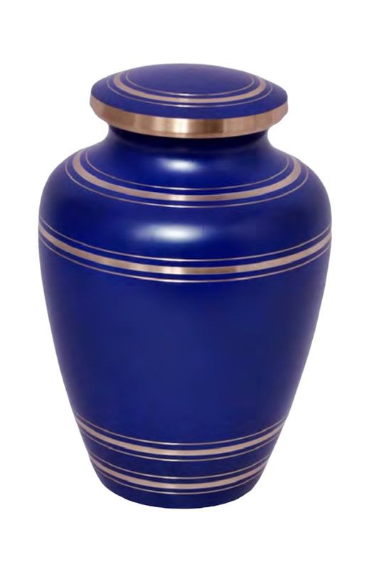 BLUE STRIPES URN