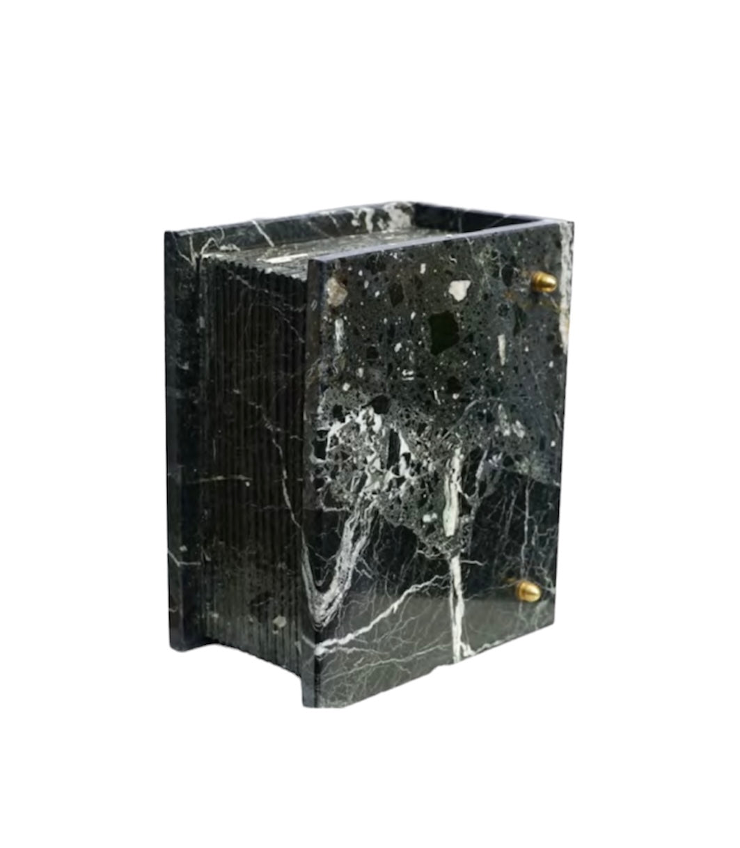 BLACK BIBLE MARBLE URN